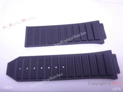 Replacement Hublot King Power Black Special Rubber strap 26mm